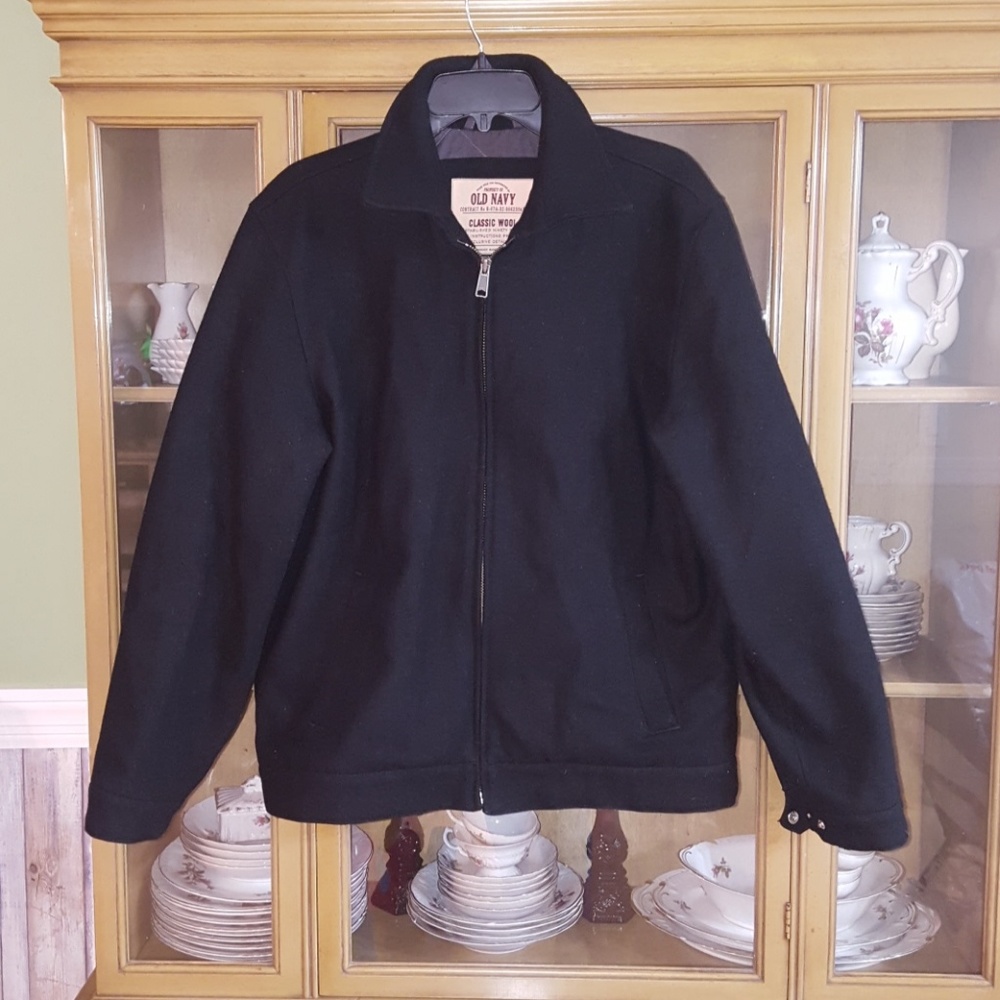 Old Navy Wool Men's Jacket Black